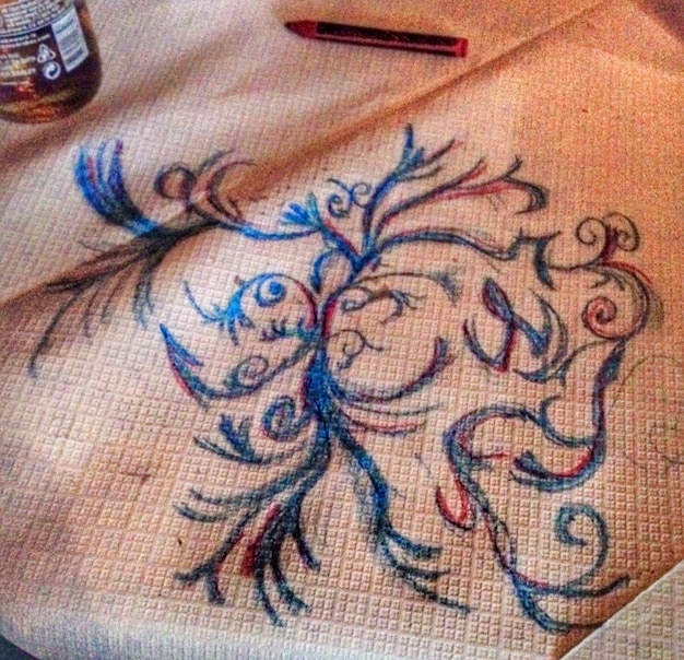 Деталь авторской схемы